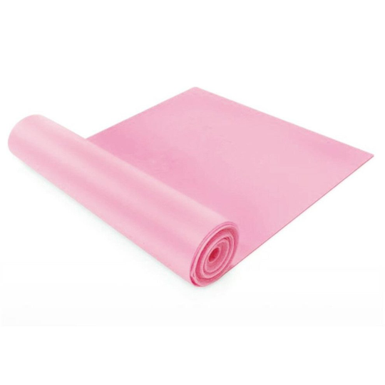 (Pink, 1.5M) 1.5/2m Theraband Resistance Bands Physio Ballet Pilates Yoga Gymnastics Strips