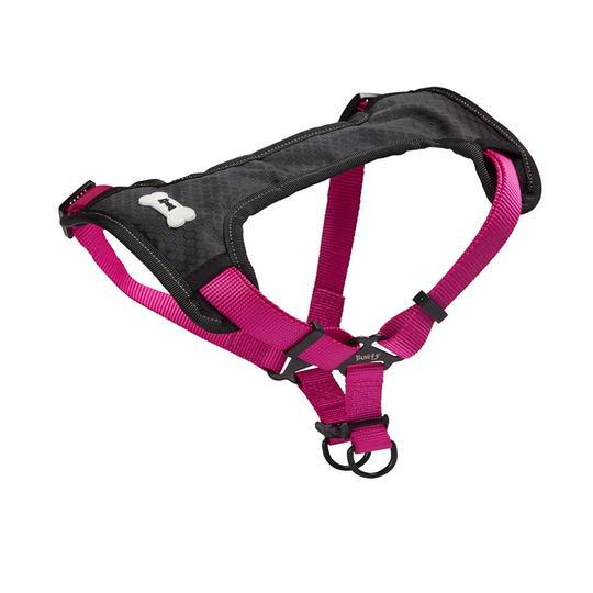 (Small, Pink) Bunty Soft Comfortable Breathable Fabric Dog Puppy Pet Adjustable Harness Vest