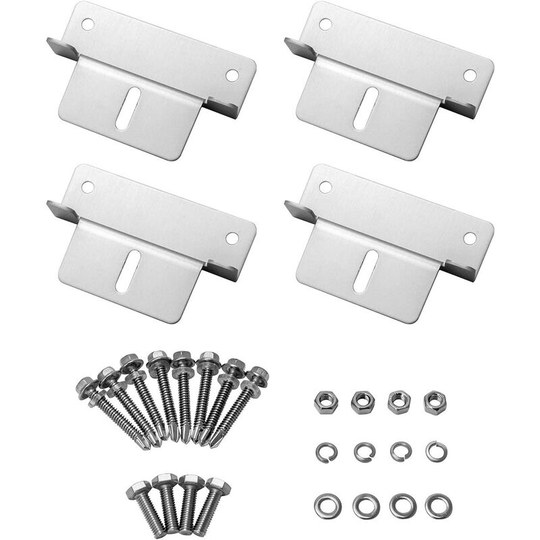 4PCS Solar z Panels for Mounting with Nuts and Bolts for rv, Boat, Roof, Wall and Other Off-Power Solar Panels