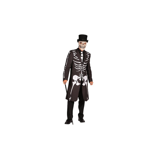 (XL) Voodoo / Skeleton Witch Doctor Coat