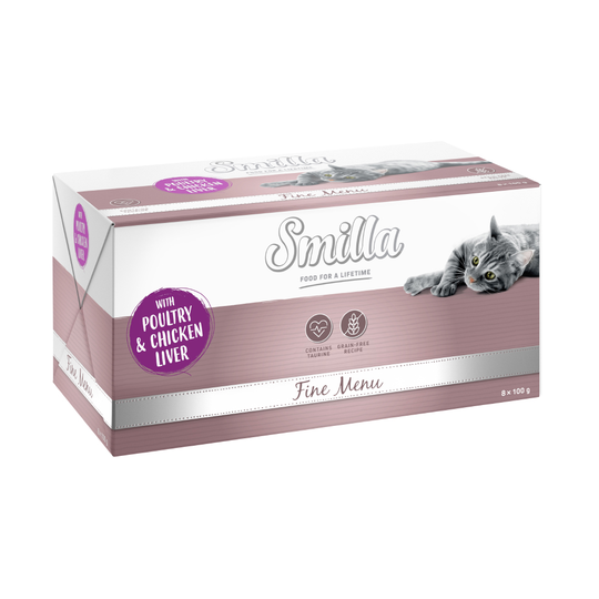 Smilla Fine Menu Saver Pack 48 x 100g - Poultry & Chicken Liver