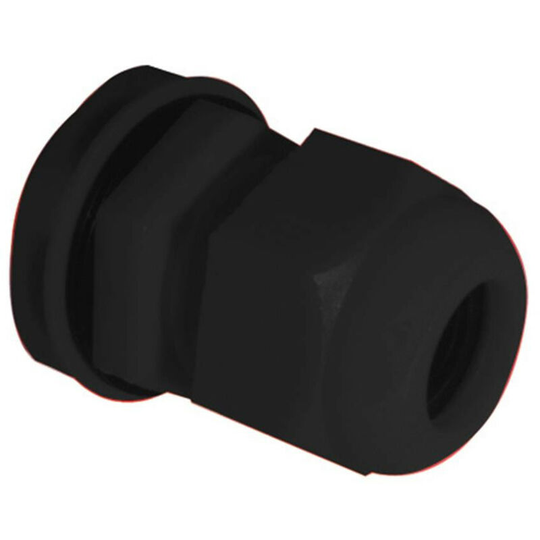 Pvc 20mm Black Cable Gland - Pack of 10 - Black - Centaur