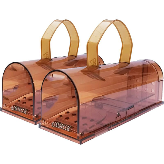 Benobby Kids - Live Mouse Trap, Transparent Indoor and Outdoor Rat Trap, Large Mouse Catcher with Handle for Home Garden Warehouse, Mole Mouse Rat