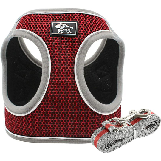 Tinor - No Pull Dog Harness,Soft Mesh Reflective Step-In Dog Harness and Lead Set,Pet Vest Harness Adjustable Harness for Puppy Small Medium dog