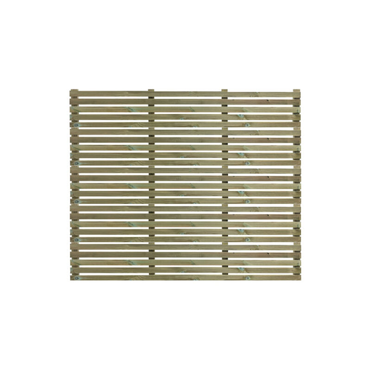 Ruby Uk - Treated pse Slatted Panel - Horizontal - 1800mm Wide x 1500mm High