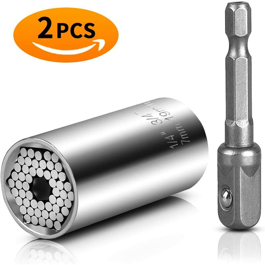 Litzee - Socket wrench Universal wrench Universal nut Universal socket wrench Multifunction hand tools Repair Adapter Repair tools Tools for 7-19mm