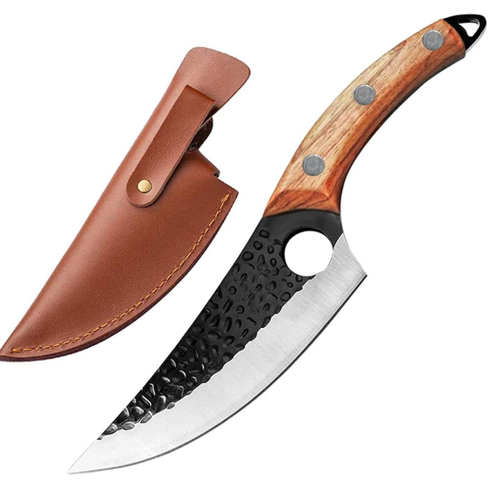 Butcher Knife Hand Forged Boning Knife Sheath Chef Knife Meat Cleaver