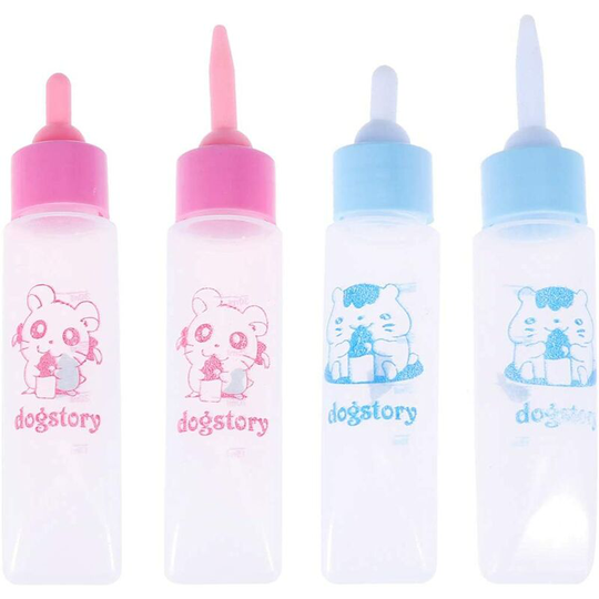 4pcs bottle pet bottle hamster puppy squirrel kittens breastfeed bottle water milk feeder