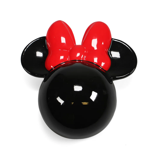 Black/Red 14.8Cm Ceramic Wall Vase