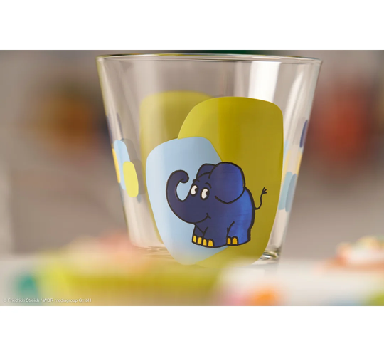 Mouse Elephant Duck 215ml Drinking Glass