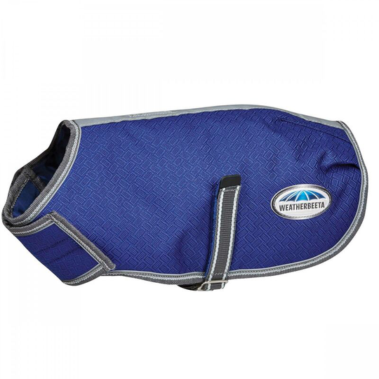 Weatherbeeta - Comfitec Premier Free Midweight Dog Coat (Large) (Dark Blue/Grey/White) - Dark Blue/Grey/White