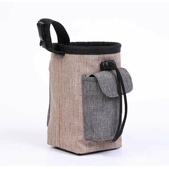Heguyey - Dog Training Bag Dog Treat Bag Dog Bag Dog Bag Dog Treat Bag Dog Food Bag Dog Training Bag Accessories, Brown & 17x15cm