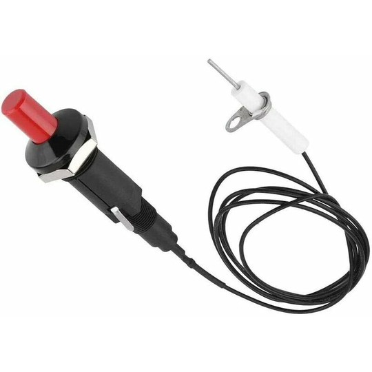 Qersta - Piezo Igniter, Piezo Igniter, Push Button Igniter, Professional pp Plastic Piezo Spark Igniter with 1m Cable for Gas Fireplace, Igniter,