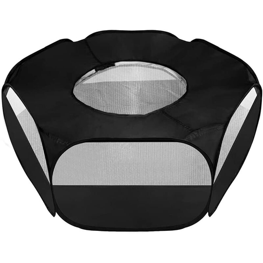 Deckon - Small Animal Fence, Transparent Breathable Pet Tent With Top Cover Automatically Opening Collapsible Indoor And Outdoor Sports Fence,