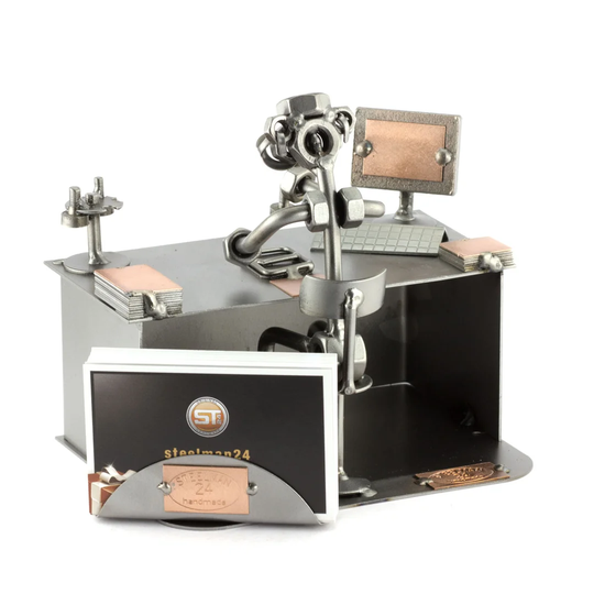 Civil Servant Screw Man Place Card Holder
