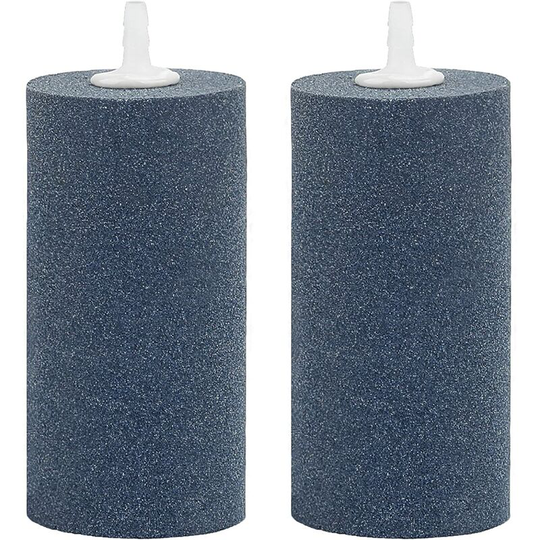 2 pcs Large Air Stone Cylinder10 cm Bubble Diffuser for Pond and Aquarium Fish Tank