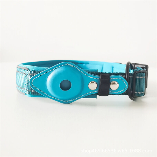 Dog Collar Compatible With, Adjustable Natural Cowhide Leather Dog Collar, Dog Collar Holder for Dog Collar Case Holder Waterproof,Pet Collar Case