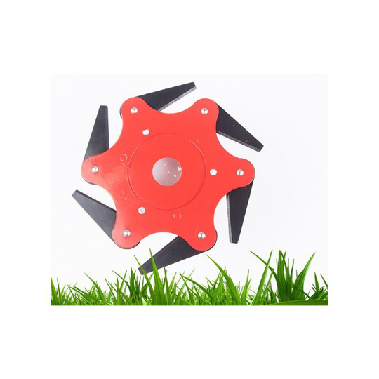 Lawn Mower Six Leaf Knife Cutting Grass Head Brush Cutter Accessories 6 Leaf Cutter Head Saw Blade Weeding Head Grass Cutter Head
