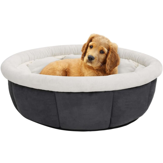 Dog Bed 59x59x24 cm Grey