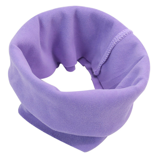 Pet Dogs Cats Hats Anxiety Relief Grooming Ears Hoods Protection Winter Warm Pet Scarf Purple(S)