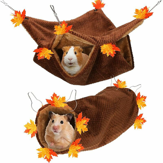 Monly - Pcs Guinea Pig Hideout Guinea Pig Hammock Double Layer Hammock for Ferrets