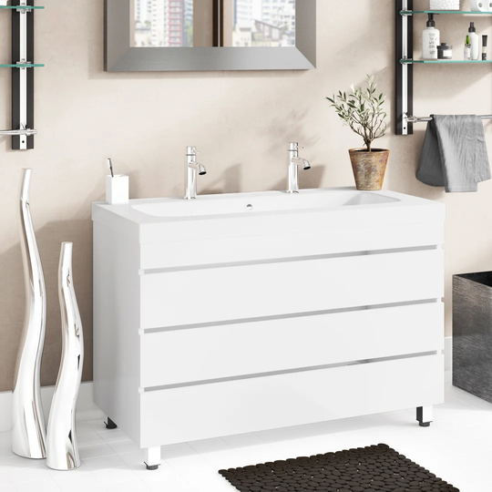 Ruben 1000mm Double Basin Vanity Unit