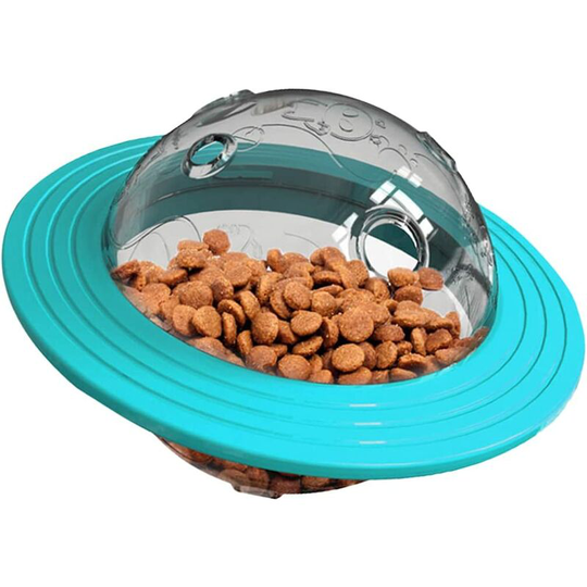 Frisbee Dog Treat Balls Automatic Pet Slow Feeder - iq Interactive Treat Ball Puppy Toys
