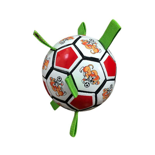 Dog Toy Ball, Interactive Dog Soccer Toy With Scratch, Interactive Dog Toy, Dog Garden Toy, Red, 15cm - Thsinde