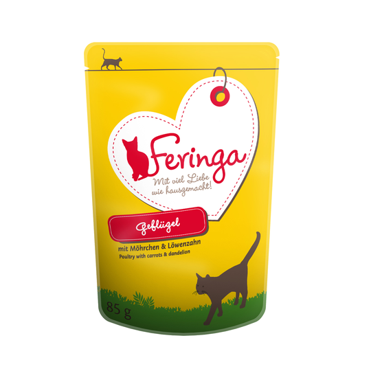 Feringa Classic Meat Menu Pouches 12 x 85g - Poultry with Carrots