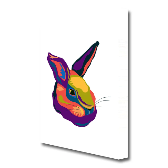 Pop Art Rabbit Graphic Art Print