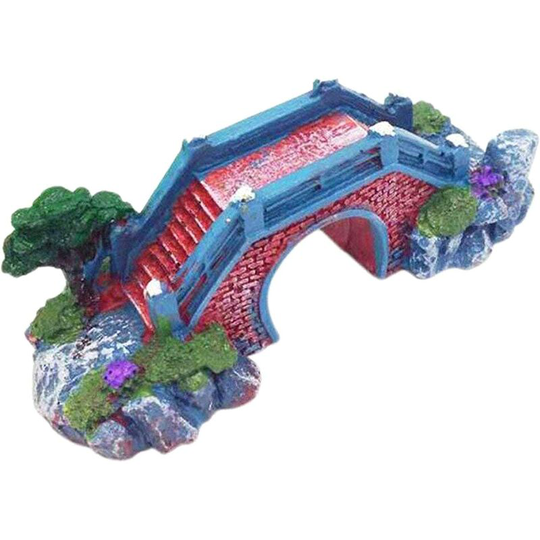 Osqi - Aquarium Rockery Bridge Landscaping Goldfish Tank Decoration Simulation Bridge Scenic Bridge Aquarium Bridge Landscaping