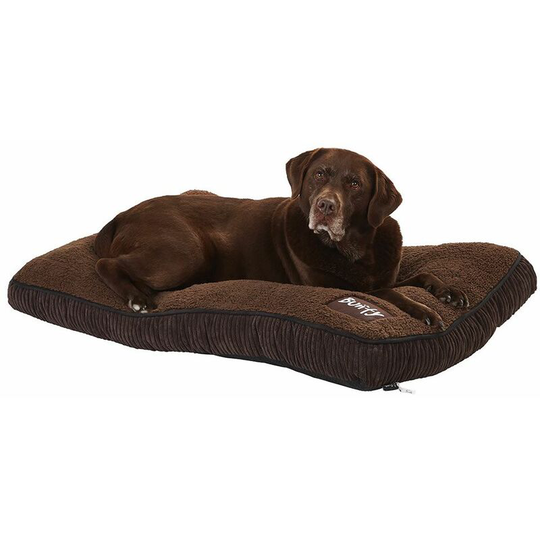Snooze Soft Fur Fleece Dog Bed Pet Basket Mat Cushion Pillow Mattress - X-Large - Bunty