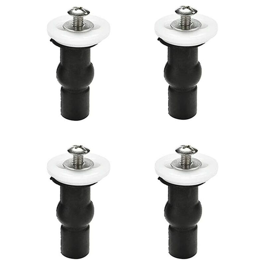 Dksfjkl - Toilet Seat Hinge Fasteners 2 Pairs Blind Hinges Fixing Hole Expandable Rubber Screws Nuts Adjustment Washer