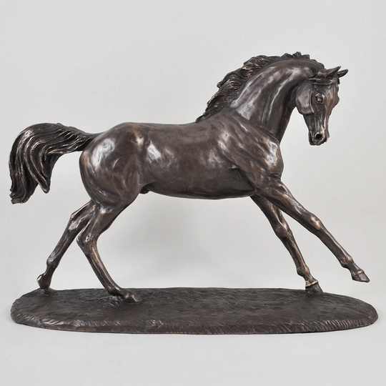 Animal Cantering Arabian Horse Figurine
