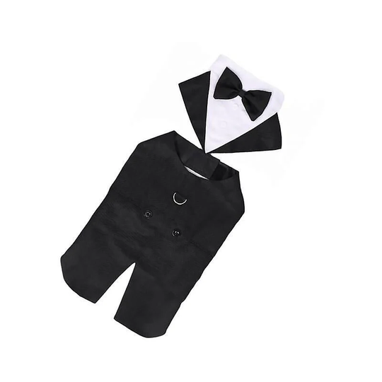 Woosien - Dog formal wedding shirt cotton tuxedo pet fashion suit for cosplay wedding l