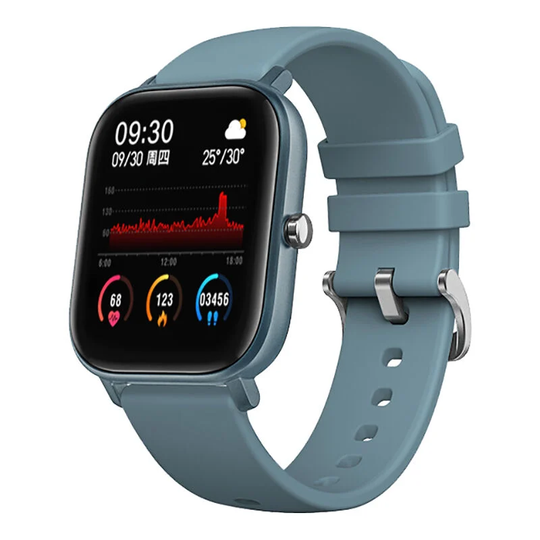 Superseller - P8b Ultra Slim Touchscreen Smart Watch with 1.4-inch Square Display Wearable Fitness Tracker with Heart Rate and Blood Pressure