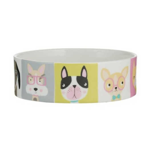Pawtrait Dog Bowl (One Size) (Multicoloured) - Multicoloured - Mason Cash