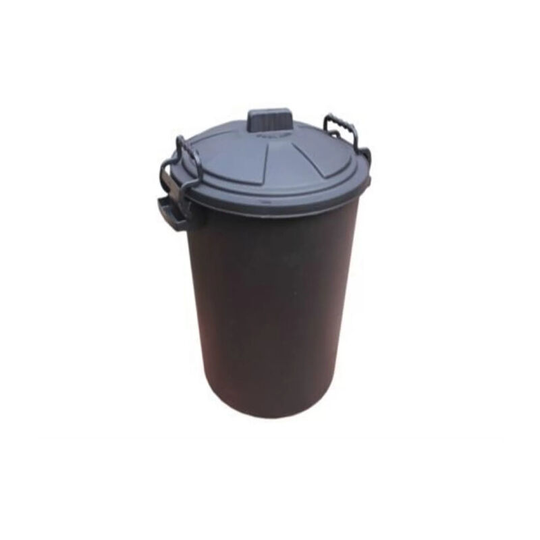 Viss - 85 Litre Black Plastic Outdoor Bin