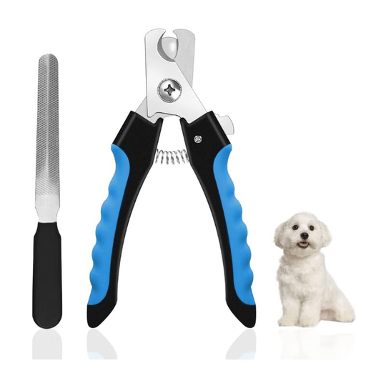 Claw scissors claw trimmer for dogs and cats - professional claw nippers stainless steel with nail file, high quality claw trimmer with spacer for