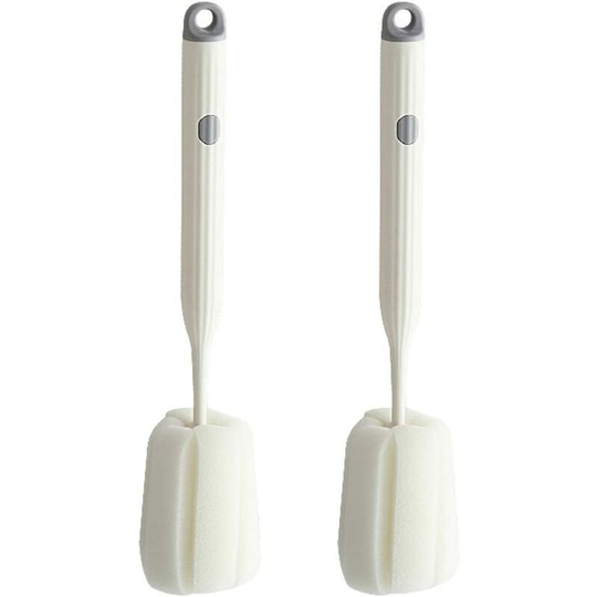 2Pcs Bottle Soft Brush Is Soft And Easy To Clean, Can Effectively Remove The Stain Residue On The Bottom Of The Cup (white)