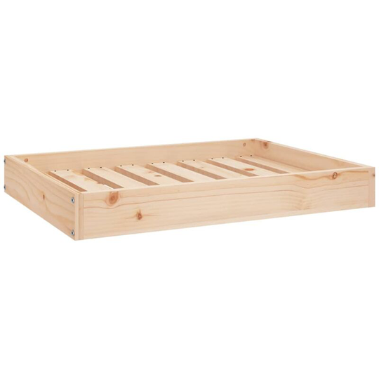 Dog Bed 71.5x54x9 cm Solid Wood Pine Vidaxl Brown
