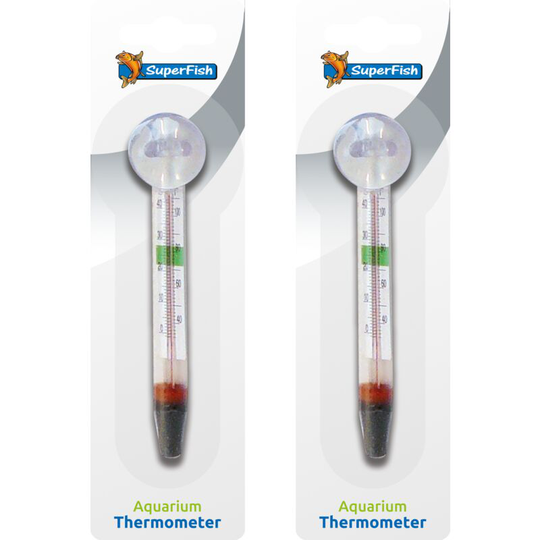 Superfish - Stick On Submersible Glass Thermometer - 2 Pack