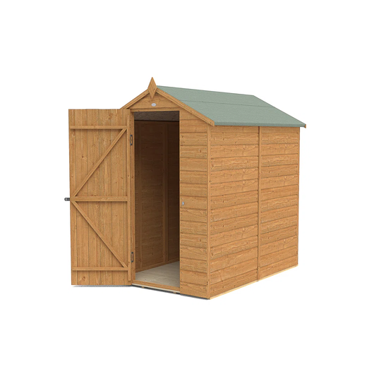 4 ft. W x 6 ft. D Wooden Shiplap Apex Garden Shed