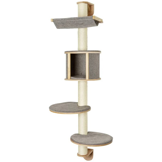 Wall-Mounted Cat Tree Dolomit Tofana Grey 168 cm 81540 Kerbl Grey