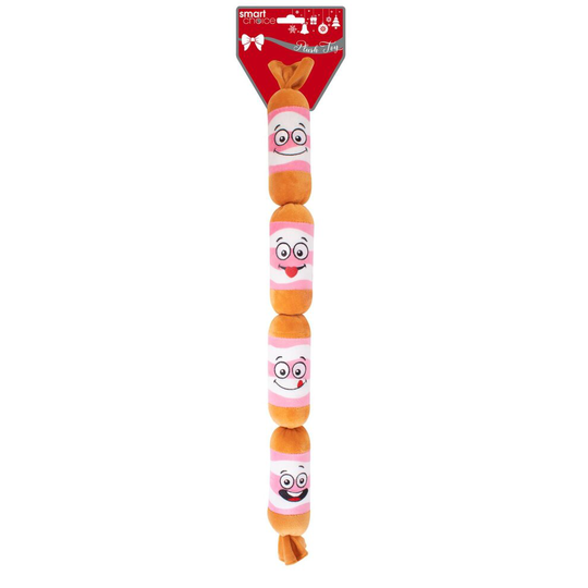 Plush Rope Dog Toy Indoor Outdoor Dog Puppy Squeak Toy String