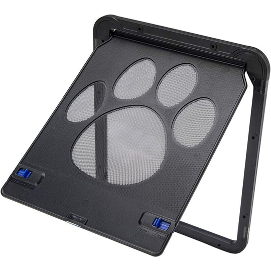 Joorrt - Pet Doors Cat Flap/Pet Door with 2-Way Lock, Clear Windproof Flap Door for Small/Medium Dogs and Cats, UV-Proof Pet Door, 2 Sizes
