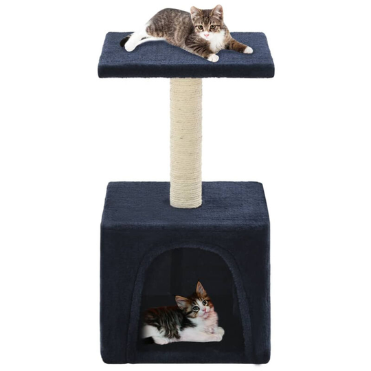 Cat Tree with Sisal Scratching Post 55 cm Dark Blue