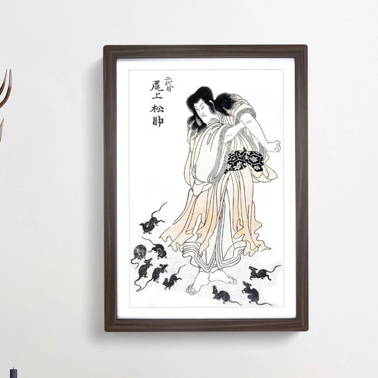 Rats by Utagawa Toyokuni - Picture Frame Painting Print