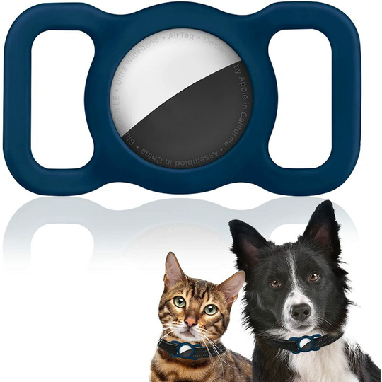 Protective Silicone Case for Airtag, Protective Cover for AirTags, Anti-Lost Waterproof Protective Case, AirTag Keychain for Pet Dog and Cat Collar