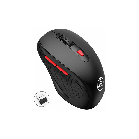 Thsinde - 2.4G Wireless Mouse Desktop Gaming Mouse 6 Buttons Ergonomic Mice with 3-Level Adjustable dpi for Laptop pc, Black, 2.4G Connection